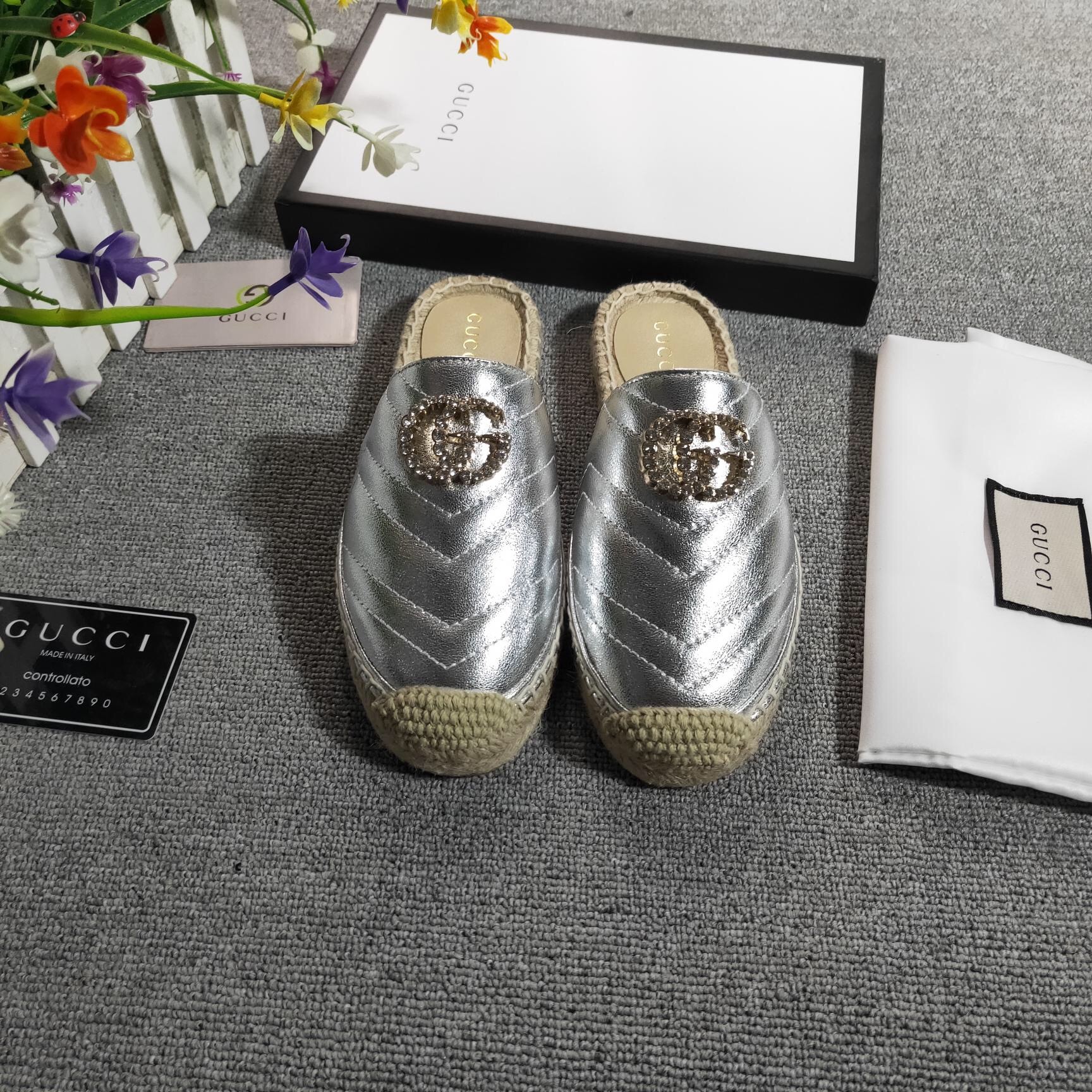 High Imitation Gucci slippers GC01745