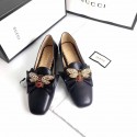 Fake High Quality Gucci Leather Ballet Flat with Bow GC00202