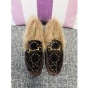 Knockoff Gucci Princetown Velvet Slippers GC01976