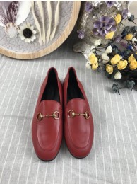 Copy Gucci Leather Horsebit Loafers GC02244