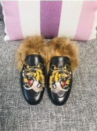 Copy Gucci Princetown Leather Slippers GC00193