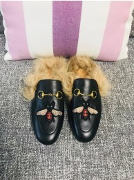 Copy Gucci Princetown Leather Slippers GC01106