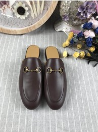 Fake Gucci Princetown Leather Slippers GC01607