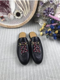 Fake Gucci Princetown Leather Slippers GC01756