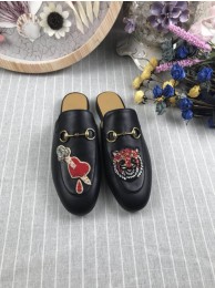Imitation High Quality Gucci Princetown Leather Slippers GC01966
