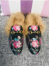 New Gucci Princetown Leather Slippers GC01251