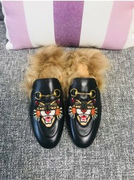 Replica Gucci Princetown Leather Slippers GC01743